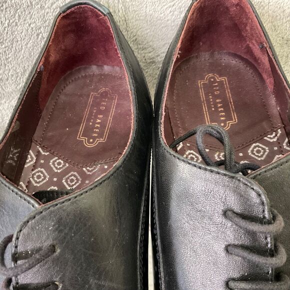 Ted Baker London Mens  Leather Lace-Up  Shoes Men’s Size 11.5 Black polka dot main image 11